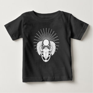T-shirt Pour Bébé Symbole de Dieu du Scarab à ailes égyptiennes