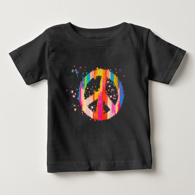 T-shirt Pour Bébé SYMBOLE DE LA cravate-JOUR DE LA PAIX HIPINE BOHÉS (Devant)