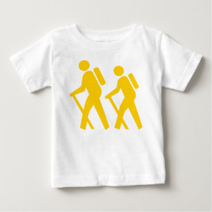T-shirt Pour Bébé Symbole de Randonnée de symbole de randonnée