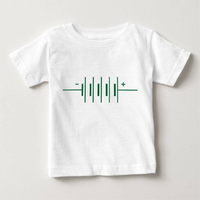 T-shirt Pour Bébé Symbole des batteries (Devant)