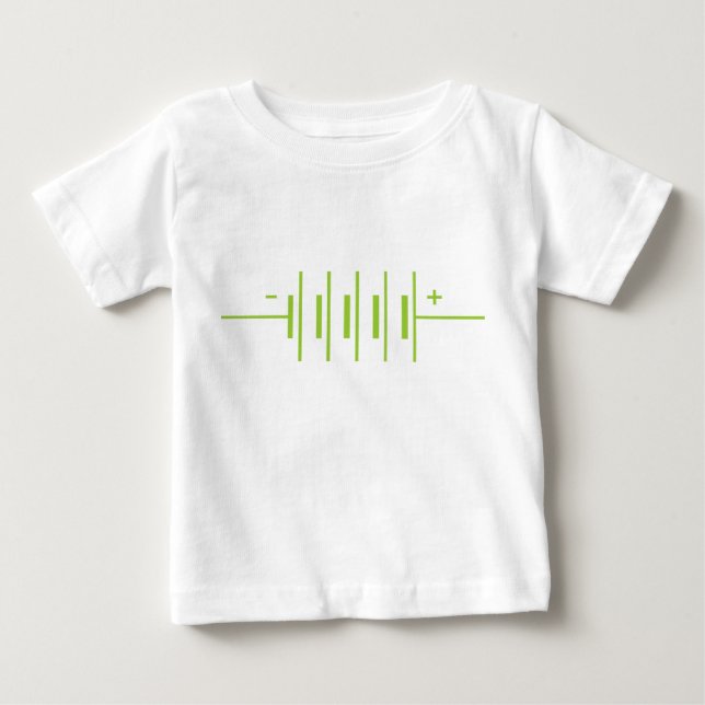 T-shirt Pour Bébé Symbole des batteries (Devant)