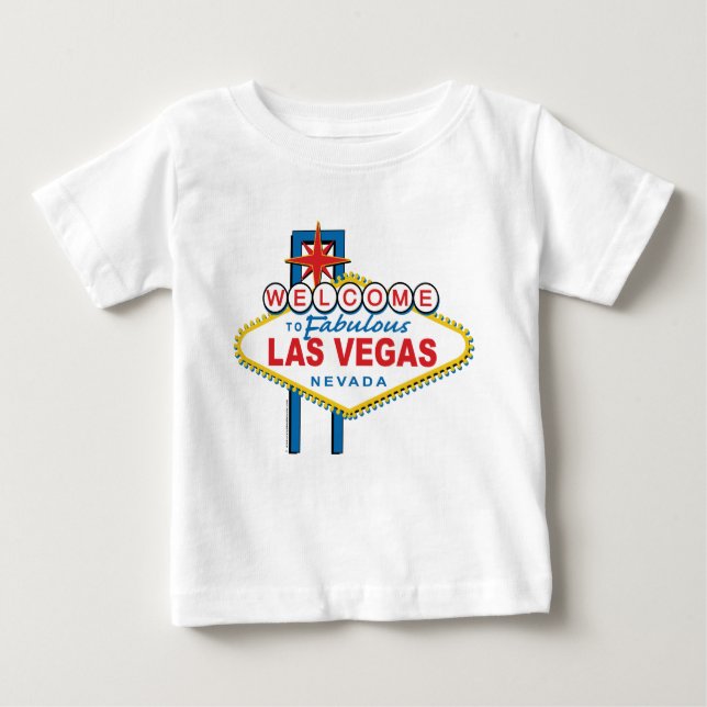 T-shirt Pour Bébé SYMBOLE DES MOTS D'ACCUEIL À Las Vegas (Devant)