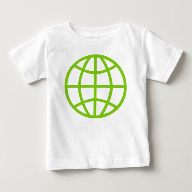 T-shirt Pour Bébé Symbole du monde (Devant)