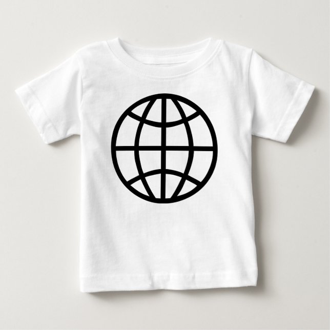 T-shirt Pour Bébé Symbole du monde (Devant)