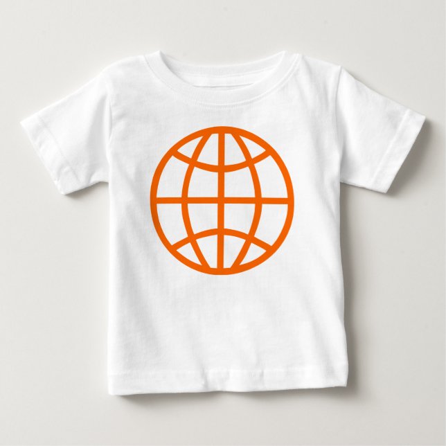 T-shirt Pour Bébé Symbole du monde (Devant)