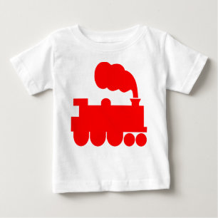 T-shirt Pour Bébé Symbole du train à vapeur - Rouge