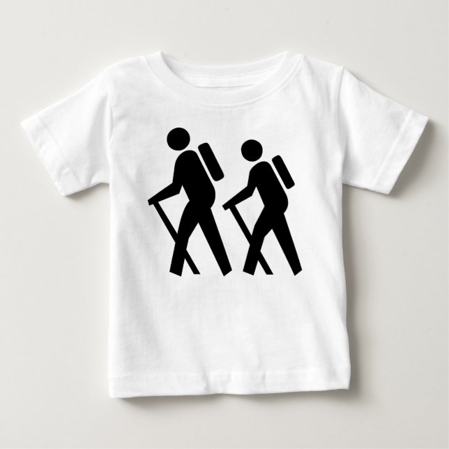 T-shirt Pour Bébé Symbole randonnée (Devant)