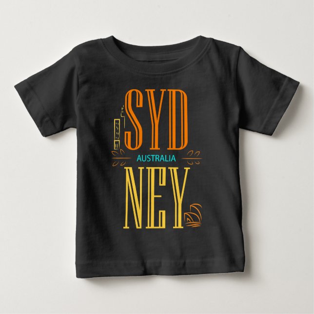 T-shirt Pour Bébé SYMBOLE SIGNIFICATIF D'Australie DE Sydney (Devant)