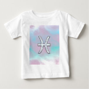 T-shirt Pour Bébé Symbole ziodac Pisces Mère de décoration Pearl