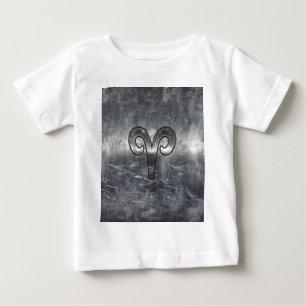 T-shirt Pour Bébé SYMBOLE Zodiaque Aries Style industriel