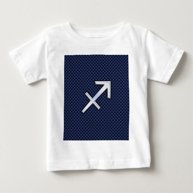 T-shirt Pour Bébé Symbole zodiaque Sagittarius Impression en fibre d (Devant)