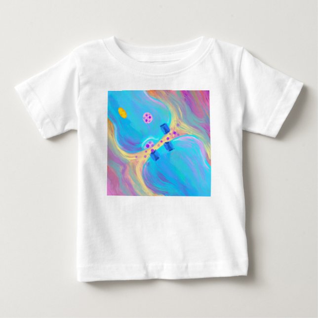 T-shirt Pour Bébé Synapse Pastel (Devant)