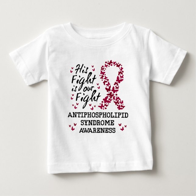 T-shirt Pour Bébé Syndrome antiphospholipidique Sensibilisation, son (Devant)