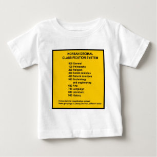 T-shirt Pour Bébé Système décimal coréen