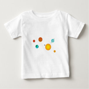 T-shirt Pour Bébé Système solaire