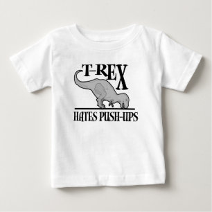 T-shirt Pour Bébé T-Rex déteste le nourrisson des pousées $17,95