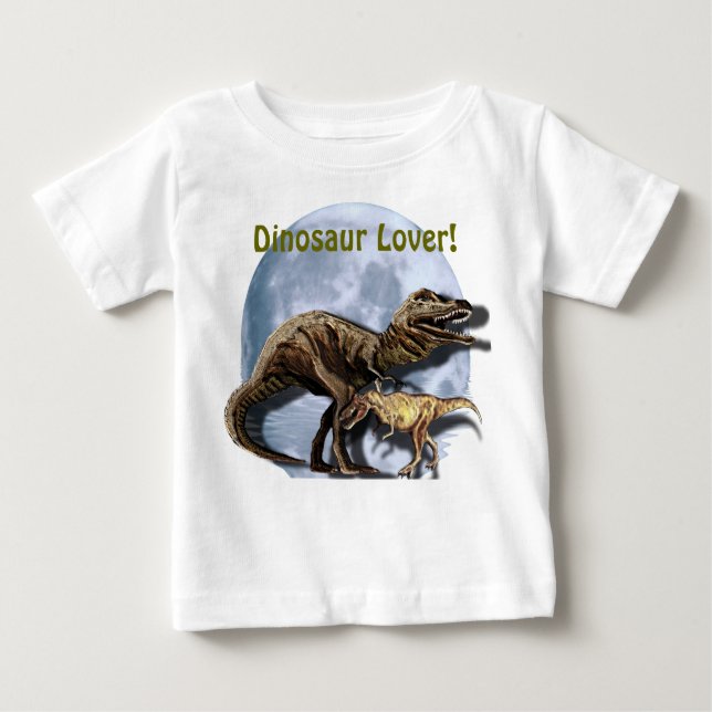 T-shirt Pour Bébé T-REX DINOSAUR LOVER Tee Rex Shirt (Devant)