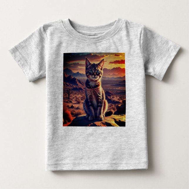 T-shirt Pour Bébé "T-shirt Abstrait vibrant pour bébé garçon" (Devant)