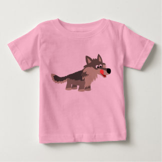 T-shirt Pour Bébé T-shirt affamé de bébé de loup de bande dessinée