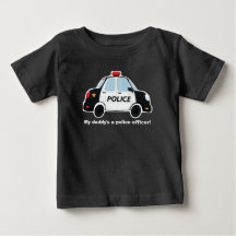 T-shirt auto de la police - bébé - bébé - bébé - e
