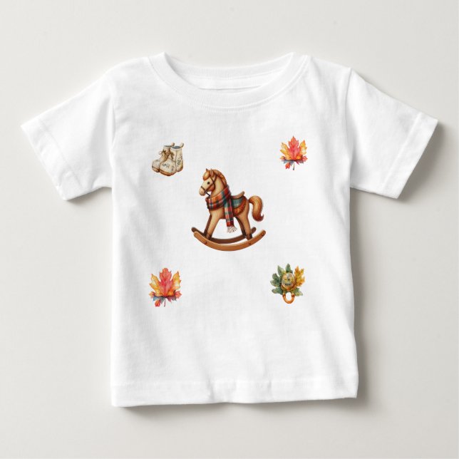 T-shirt Pour Bébé T-shirt-Autumn Baby shower Jersey (Devant)