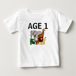 T-SHIRT POUR BÉBÉ T-SHIRT BÉBÉ 1 JUNGLE