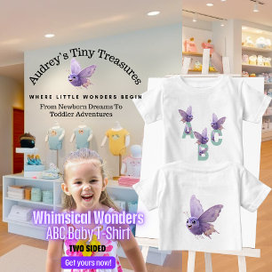 T-shirt Pour Bébé T-Shirt bébé à manches courtes Merveilles Fantaisi