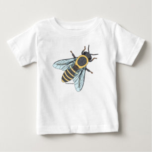 T-shirt Pour Bébé T-shirt bébé - Abeille domestique (blanc)