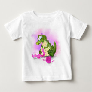 T-shirt Pour Bébé T-shirt bébé amusant avec des kits de crocodile Éc