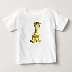 T-shirt Pour Bébé T-shirt bébé amusant avec une joyeuse Giraffe bébé