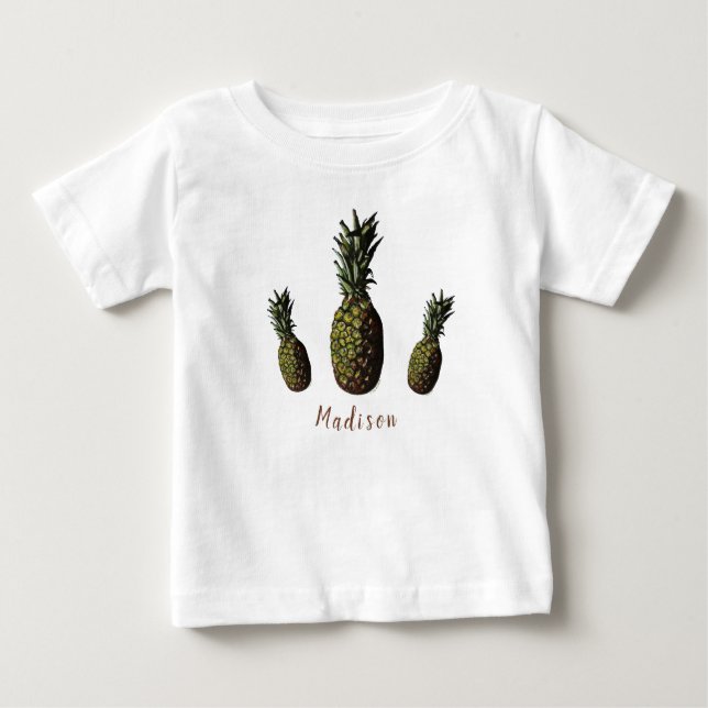 T-shirt Pour Bébé T-shirt bébé ananas (Devant)