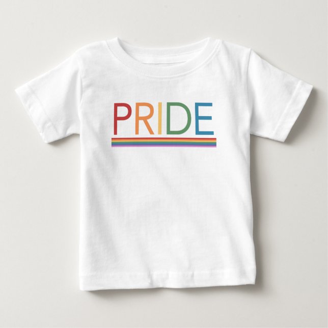 T-shirt Pour Bébé T-shirt bébé arc-en-ciel PRIDE (Devant)