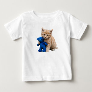 T-shirt Pour Bébé T-shirt bébé avec chaton et ours en peluche