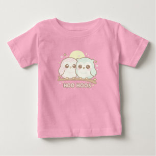T-shirt Pour Bébé T-shirt bébé avec chouette mignonne – Adorables “H