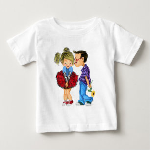 T-shirt Pour Bébé T-Shirt Bébé avec Couple Romantique - Baiser