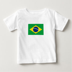 T-shirt Pour Bébé T-Shirt bébé avec drapeau brésilien patriotique