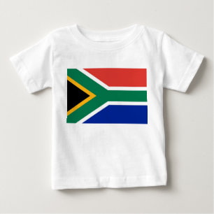 T-shirt Pour Bébé T-shirt bébé avec drapeau d'Afrique du Sud