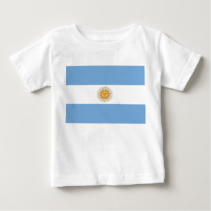 T-shirt Pour Bébé T-shirt bébé avec drapeau d'Argentine