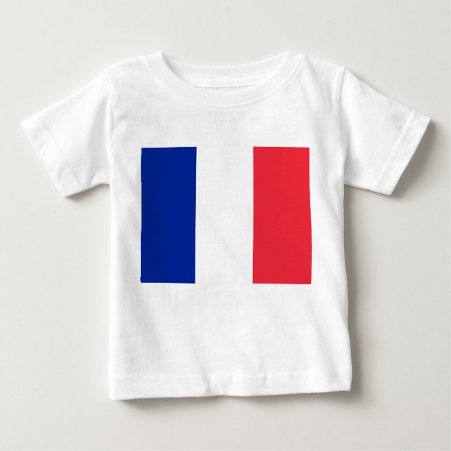 T-shirt Pour Bébé T-shirt bébé avec Drapeau de France (Devant)