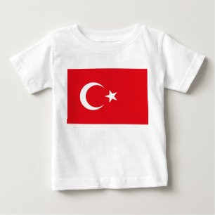 T-shirt Pour Bébé T-shirt bébé avec drapeau de la Turquie