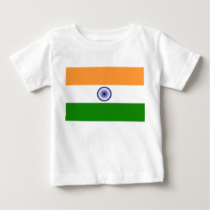 T-shirt Pour Bébé T-shirt bébé avec drapeau de l'Inde