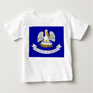 T-shirt Pour Bébé T-shirt bébé avec Drapeau de Louisiane