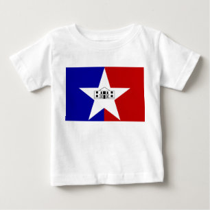 T-shirt Pour Bébé T-shirt bébé avec drapeau de San Antonio, U.S.A.