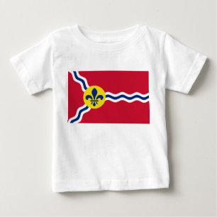 T-shirt Pour Bébé T-shirt bébé avec drapeau de St. Louis, Missouri