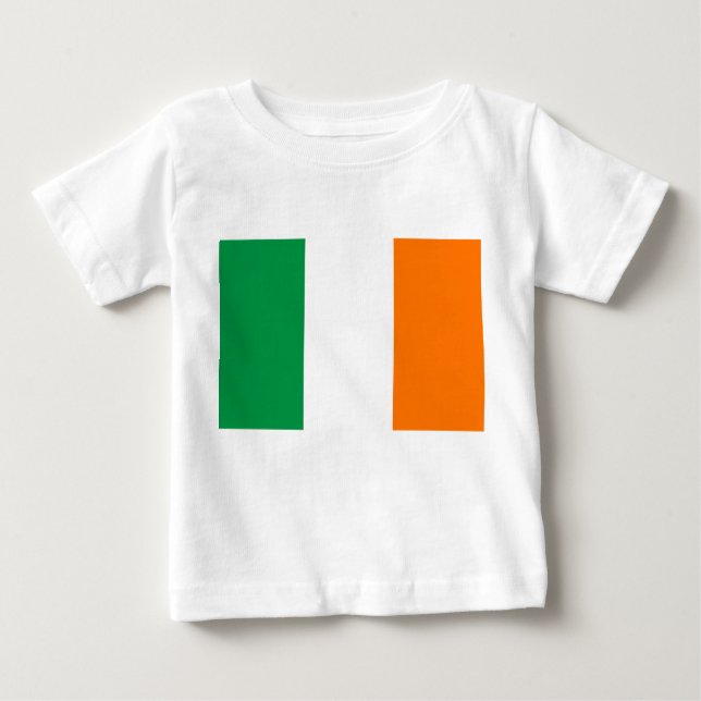 T-shirt Pour Bébé T-shirt bébé avec drapeau d'Irlande (Devant)
