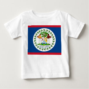 T-shirt Pour Bébé T-shirt bébé avec drapeau du Belize