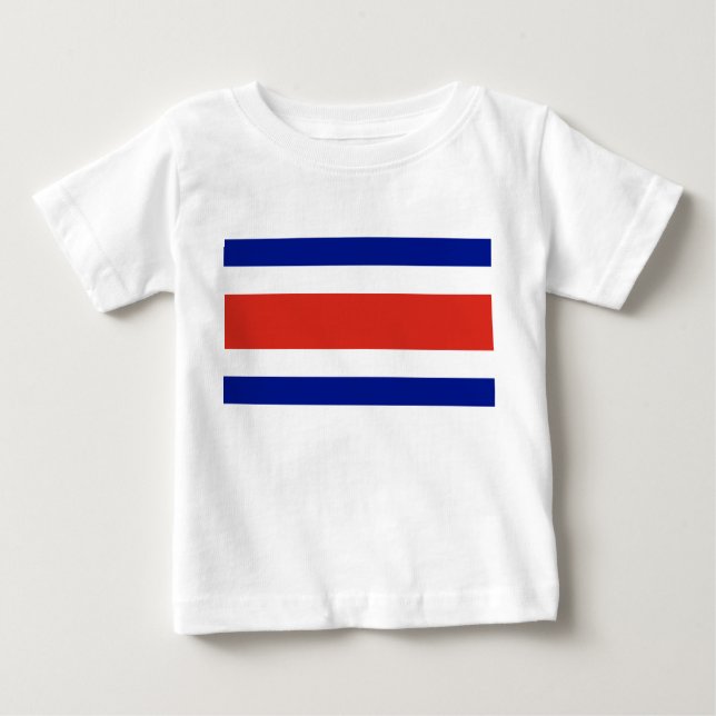 T-shirt Pour Bébé T-shirt bébé avec drapeau du Costa Rica (Devant)