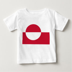 T-shirt Pour Bébé T-shirt bébé avec drapeau du Groenland