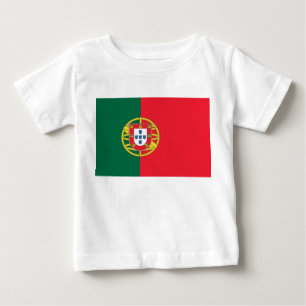 T-shirt Pour Bébé T-shirt bébé avec drapeau du Portugal