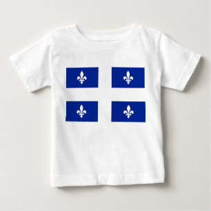 T-shirt Pour Bébé T-shirt bébé avec drapeau du Québec